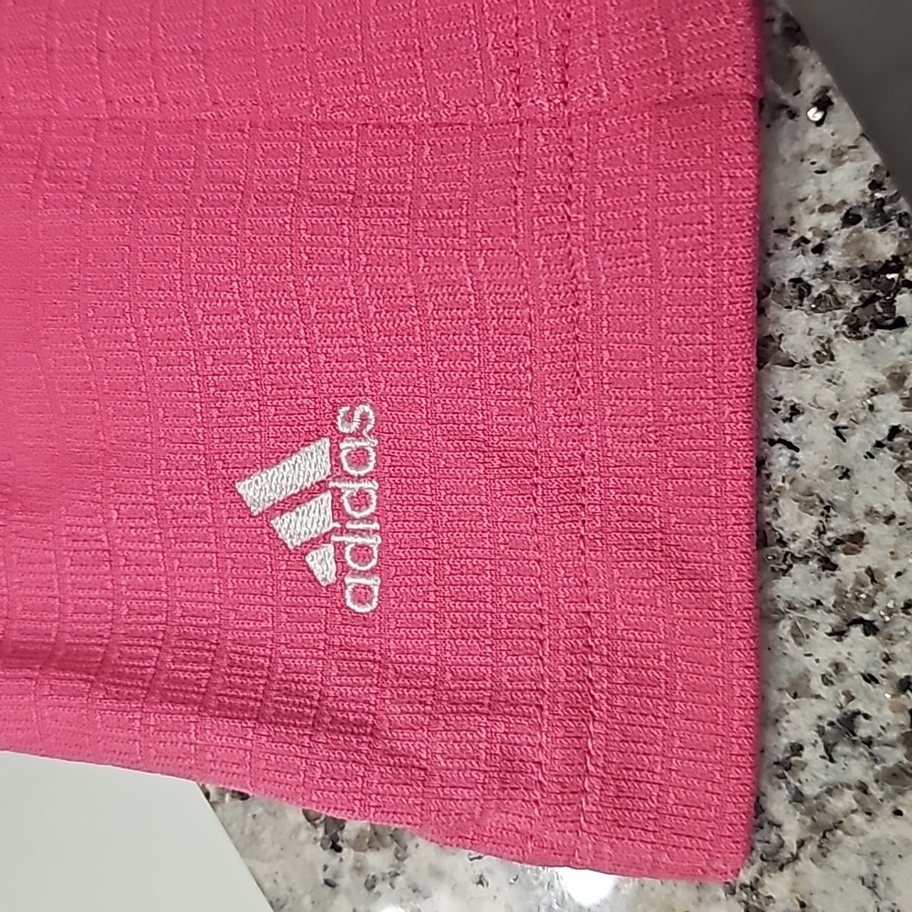 Adidas ClimateCool Sleeveless Button up Pink Top Size M - Picture 6 of 8